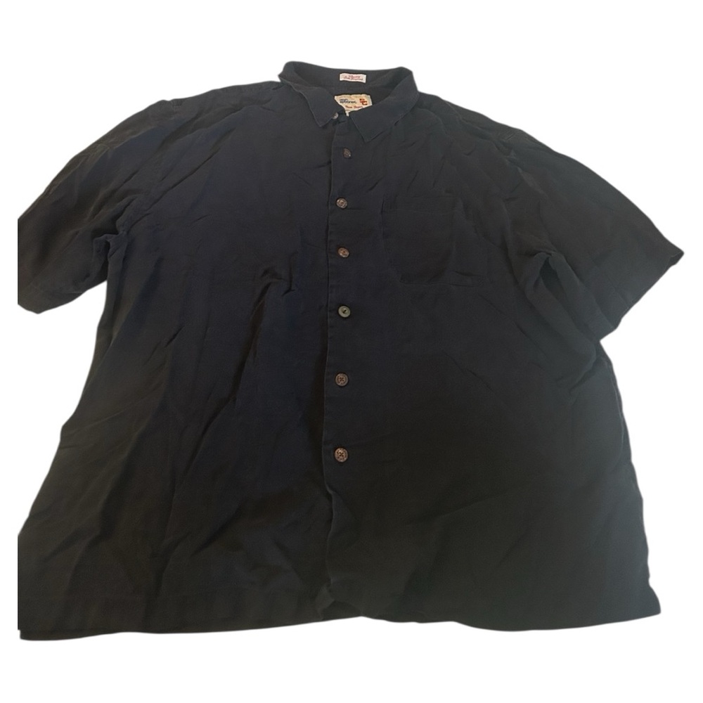 Reyn Spooner USC football collaboration button down short sleeve black shirt